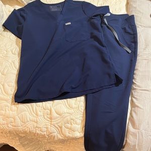 Navy Figs scrubs set